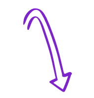 Arrow pointing to character